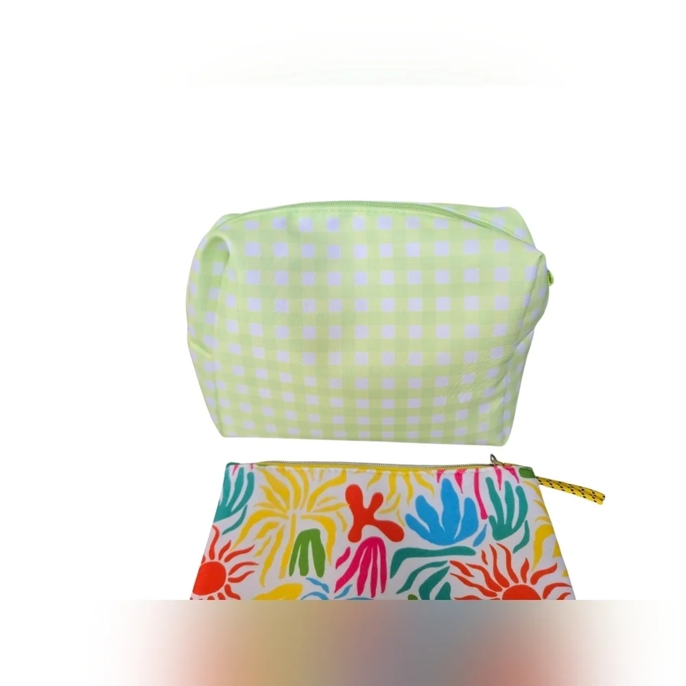 Lot Of 9 Colorful Makeup Bags